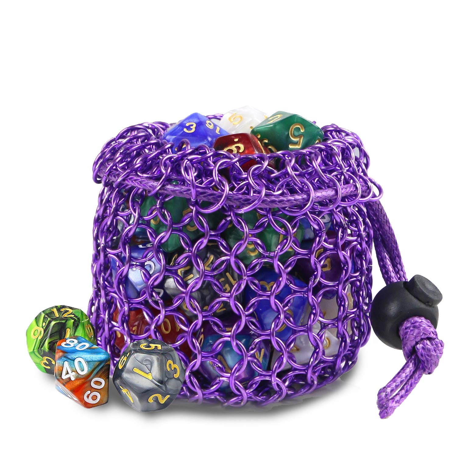 YOUSHARES Chainmail Dice Bag