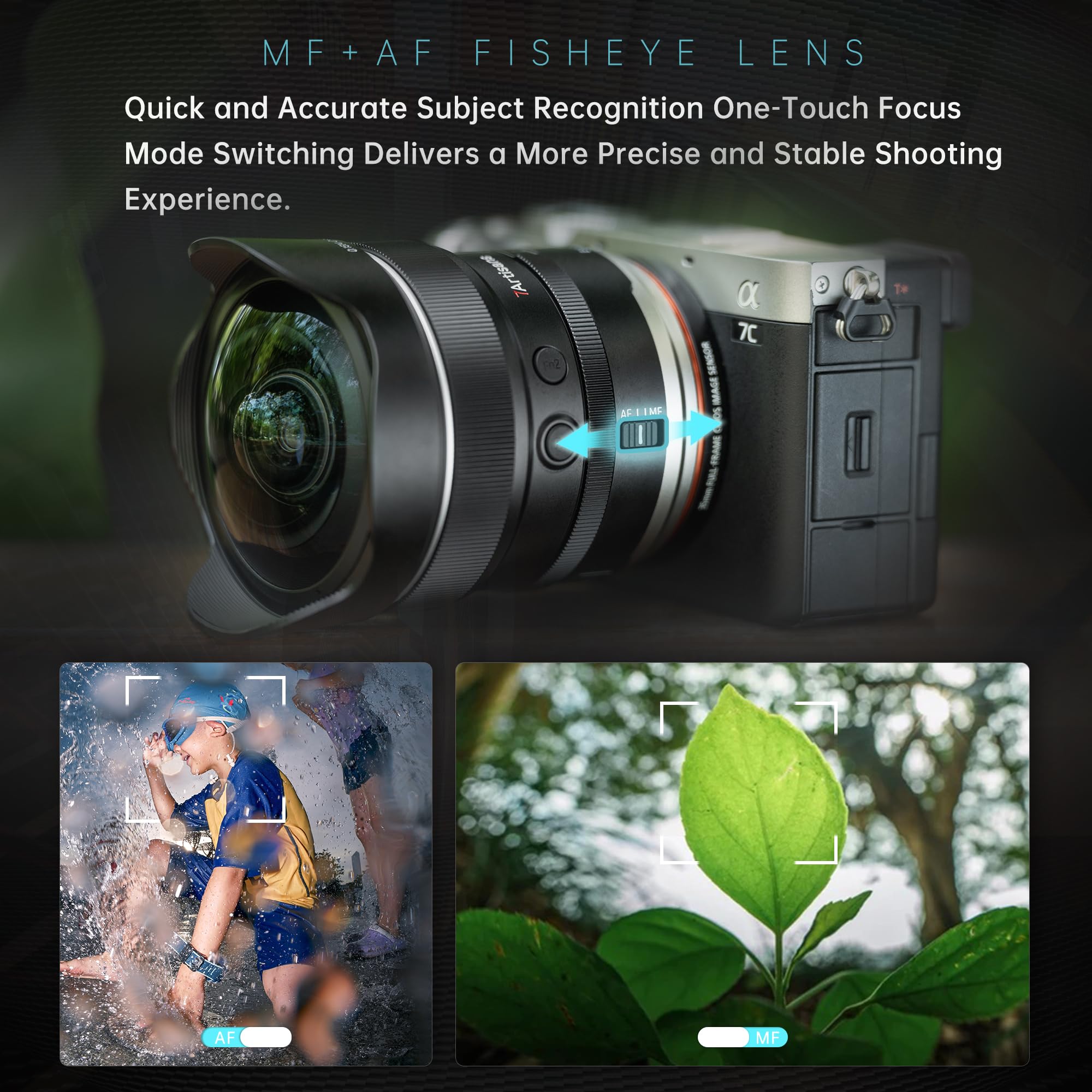 7artisans AF 10 mm F2.5 pełnoklatkowy ultraszerokokątny obiektyw typu rybie
