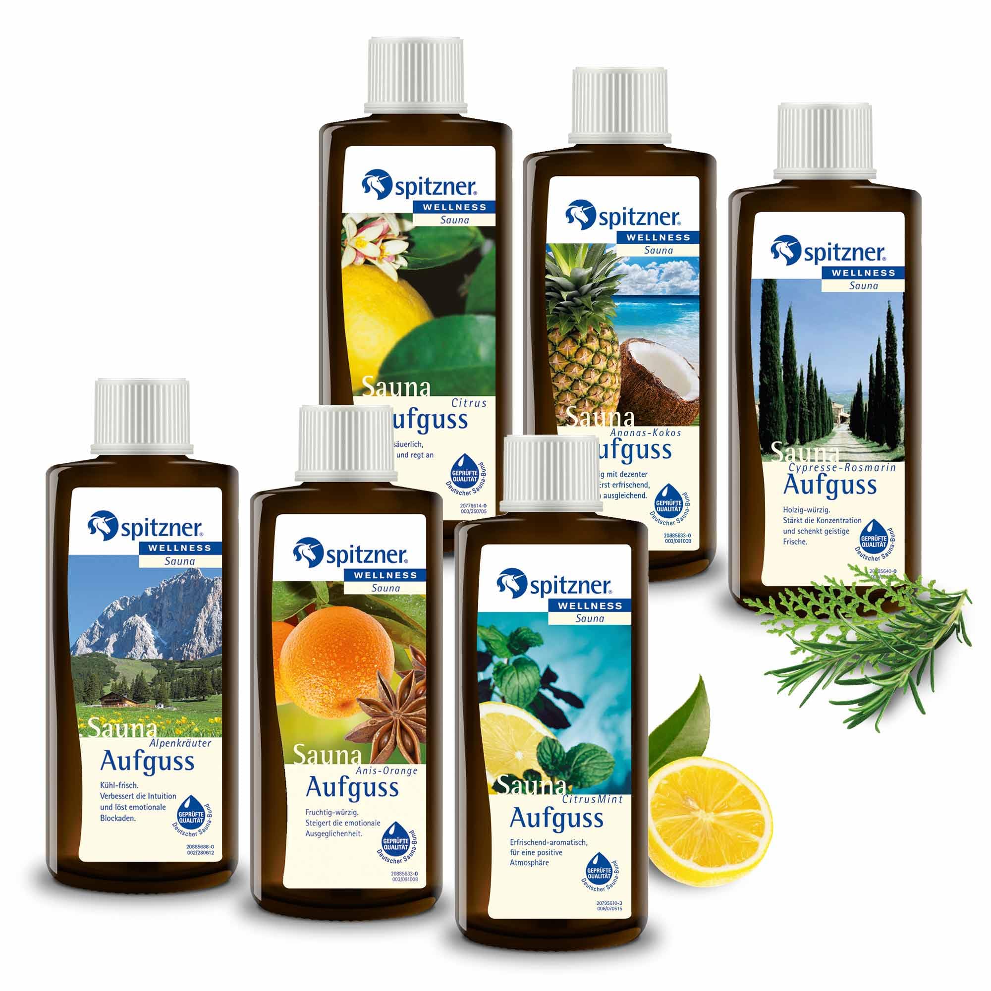 Spitzner Juego de infusión para sauna (6 x 190 ml)