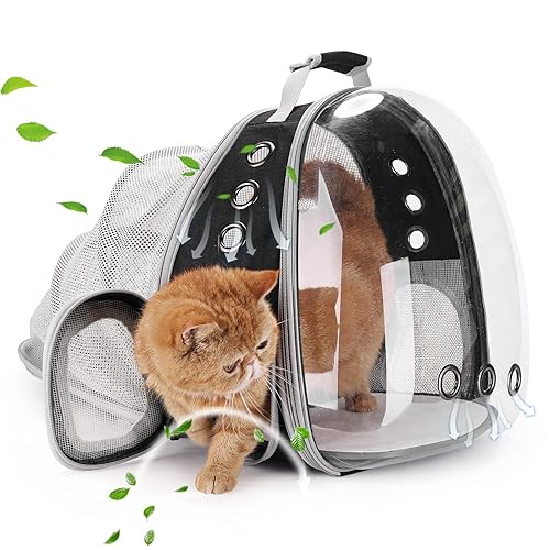 Lollimeow Cat Carrier Backpack, Expandable Bubble Pet Carrier for Cats