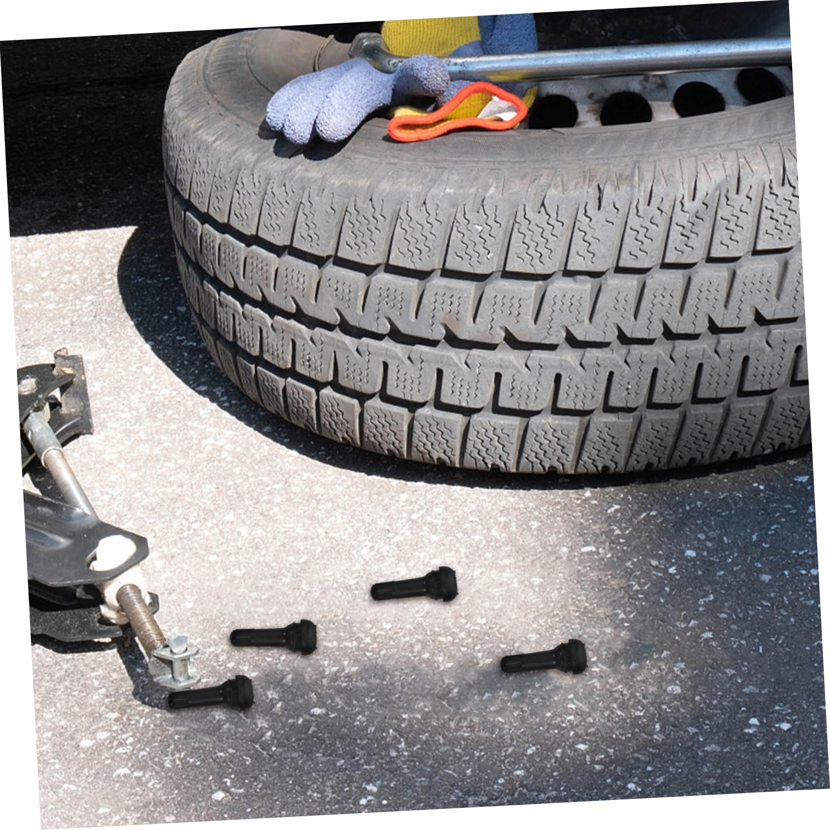 Valvole Pneumatici Tr-413 in Gomma Nero, 200 Pezzi Snap-in | Auto e Gomme, Steli a Innesto Rapido, Tenuta Interna della Pressione, Testate Contro le Perdite