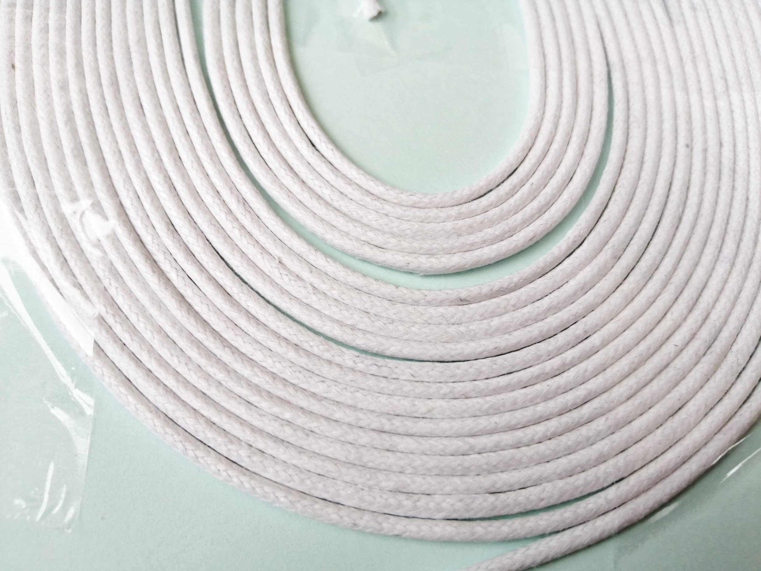 2mm Waxed Cotton Cord 3m Craft Jewellery Bracelet Making (White)