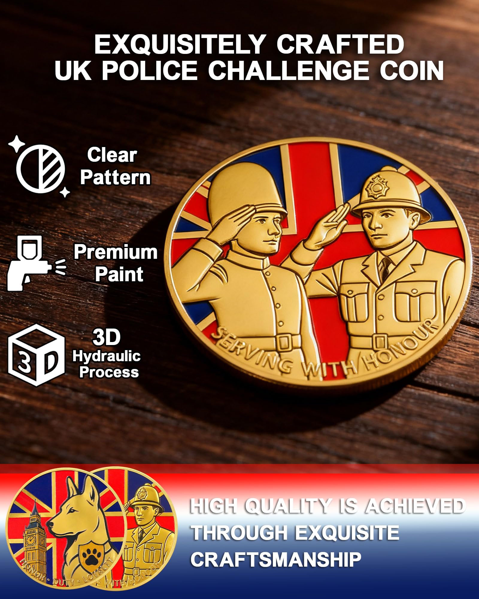 UK Police Challenge Coin - Image 2