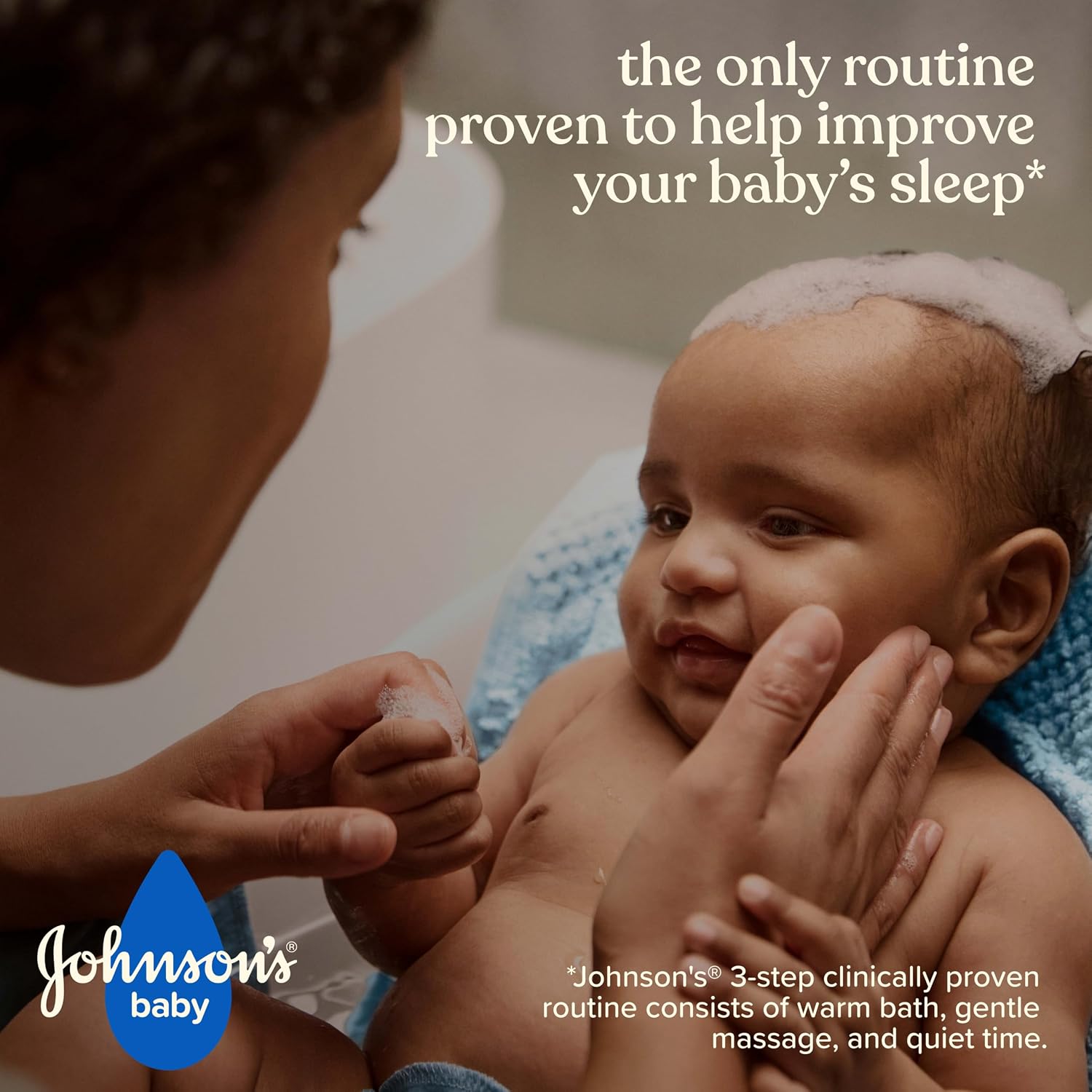 Johnson's Baby Bedtime Moisture Body Wash, Soothing NaturalCalm Aromas, Nighttime Bath Wash to Help Calm Baby Before Bed, Baby Wash, No added Parabens & Sulfates, 27.1 fl. oz