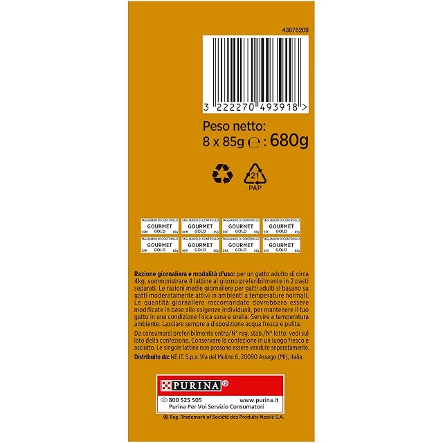 Foto 7 de 8 de Gourmet Purina Gold - Comida Húmeda para Gato