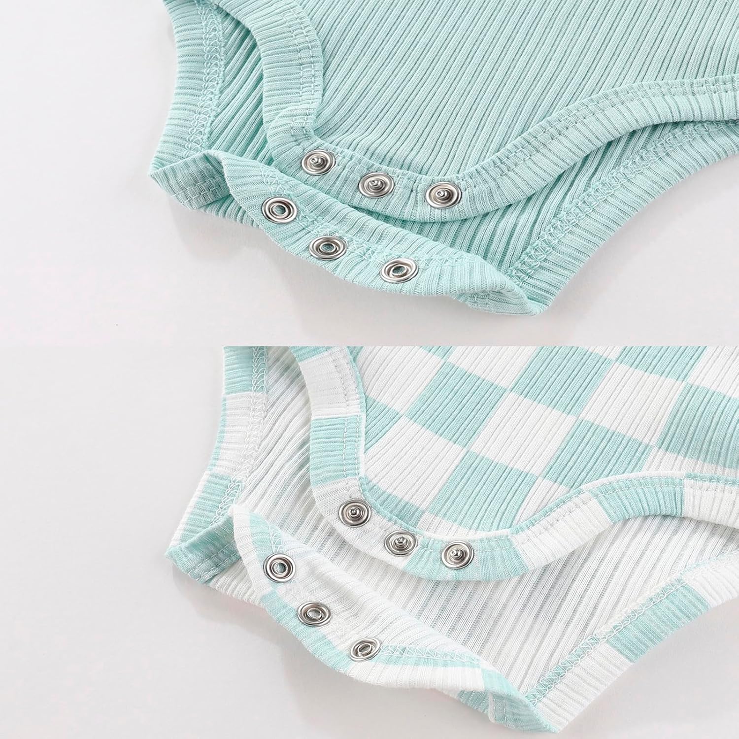 MAMIMAKA Newborn Baby Layette Gift Set 10-Piece Baby Boy Girl Short Sleeve Bodysuits with Pants Infant Outfit Essentials