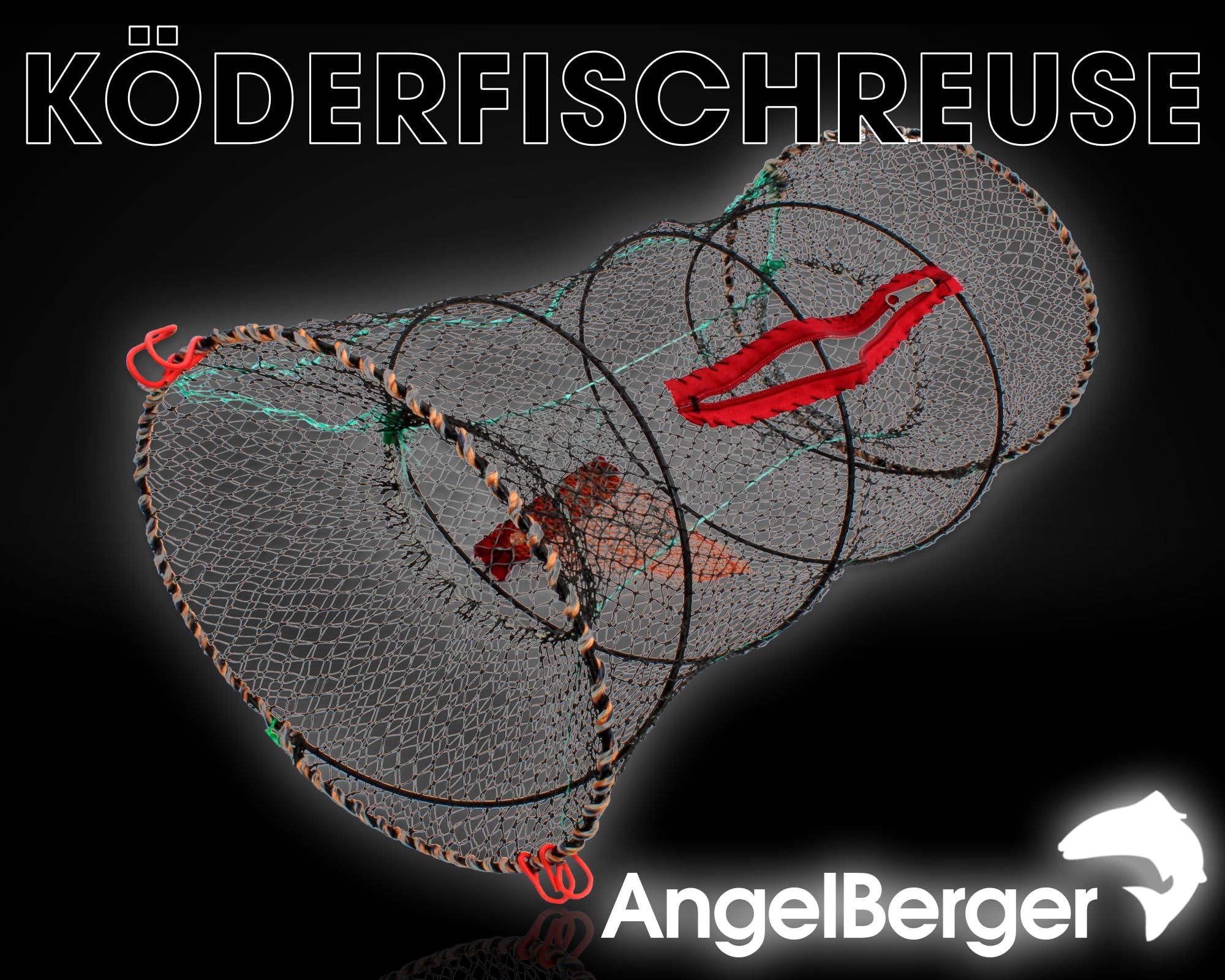 Angel-Berger Bait Fish Trap Foldable Fish Trap Crab Trap Keepnet Fishing Landing Net: Buy Online at Best Price in UAE