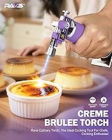 Vista 3 de Antorcha de butano RAVS, antorchas de soldadura con 2 modos de llama, antorcha de cocina con llama ajustable, antorchas de soldadura industriales
