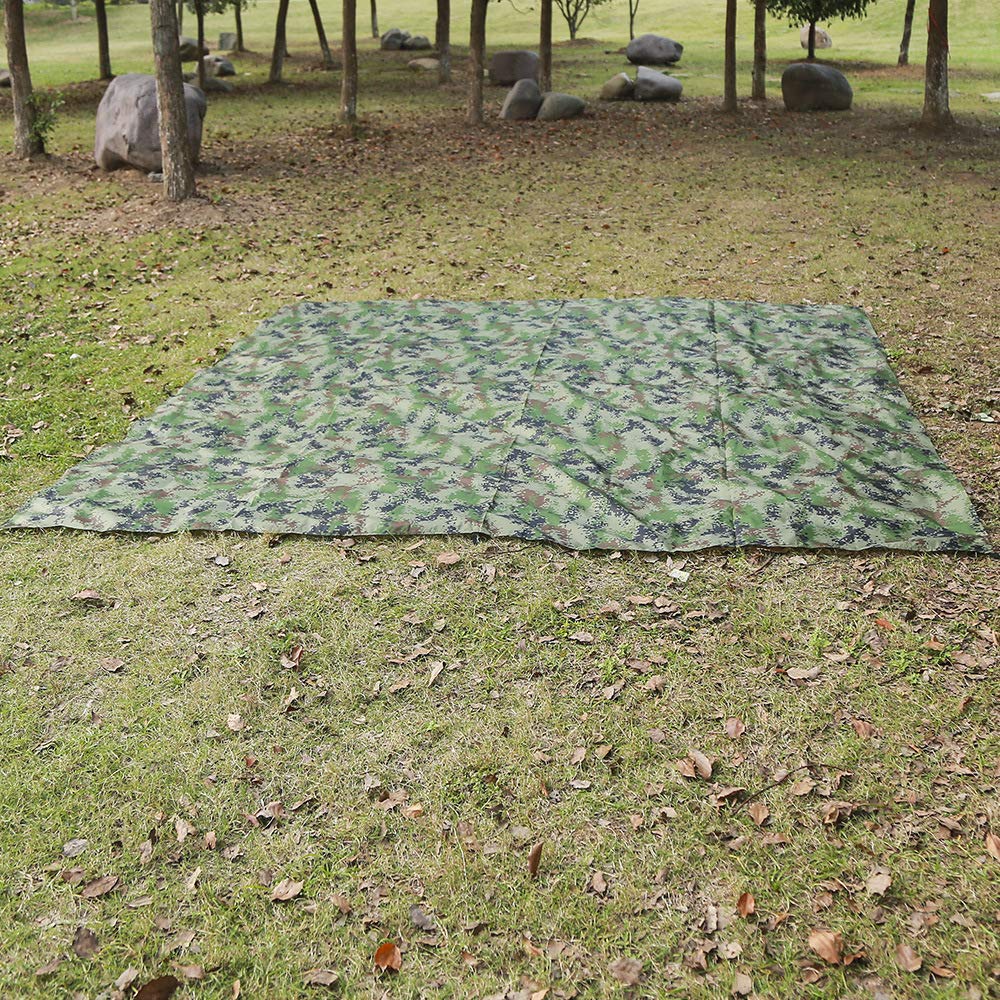 ele ELEOPTION Hamac avec moustiquaire, Ultralight Étanche Nylon Portable Hammack Bâche Tente Tissu de Pique-Nique, Hamac Suspendu avec Sangles d'arbre pour l'extérieur/randonnée/Voyage