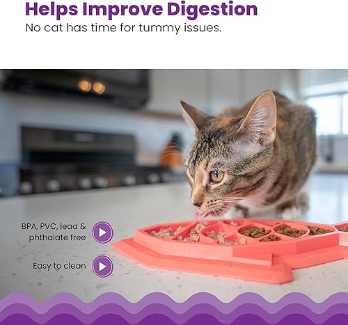 Miniatura 4 de Petstages rompecabezas interactivos para gatos, alimentador lento y juguetes dispensadores de bocadillos