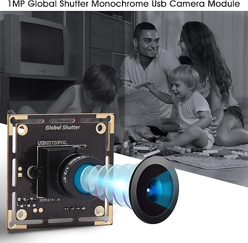 Miniatura 7 de Obturador global módulo de cámara USB gran angular 720P 60FPS USB Cámara web para computadora Mini UVC USB2.0 Cámara de PC USB de alta velocidad con