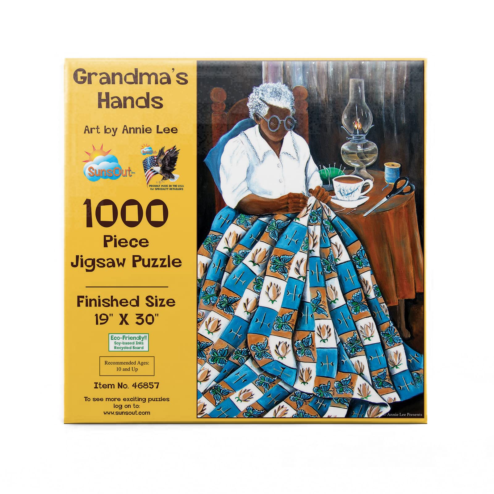 Amazon.com: SUNSOUT INC - Grandma's Hands - 1000 pc Jigsaw Puzzle