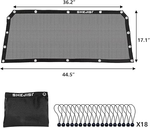 Miniatura 8 de SHEJISI RZR - Red de malla suave para parasol con parte superior de cabina, protección contra rayos UV, barro, suciedad, protección de extremidades