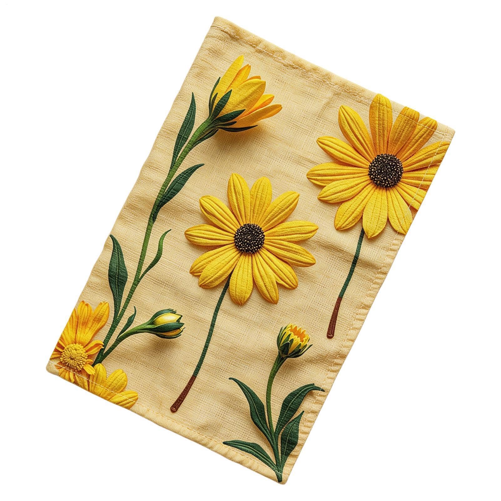 Trapo absorbente de secado rápido con diseño floral para vajilla y encimeras