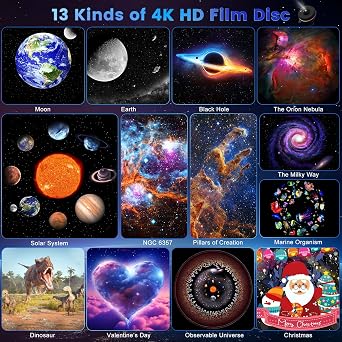 Astarama Galaxy Star Projector, 13 in 1 Planetarium Projector Space Ceiling Nebula Skylight with Light Strip, Dynamic Meteor Effect,Timer. Home Theater Living Room Decor for Kid Adult Gift [Energy Class E]