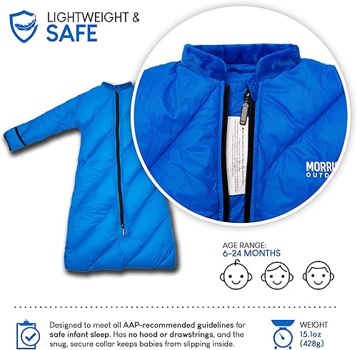 Miniatura 4 de Morrison Outdoors Little Mo 40 - Saco de dormir para bebé, color azul