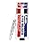 Franklin Sports Premium Baseball Eye Black - All Sports Eyeblack Stick for Baseball, Softball + Football Players - 3 Color Gold Fusion for Sun Glare - Red/White/Blue