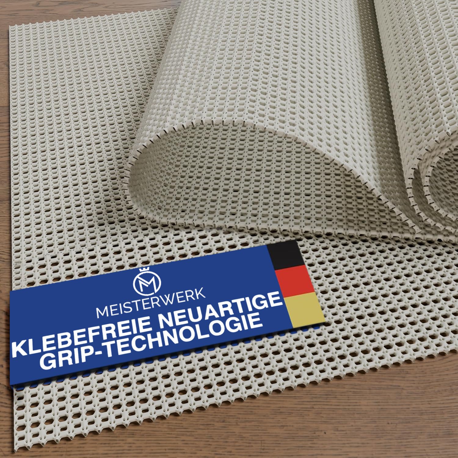 MEISTERWERK Tappetino antiscivolo per tappeti e passatoia | ritagliabile universale per tutti i pavimenti | 70 x 140 cm