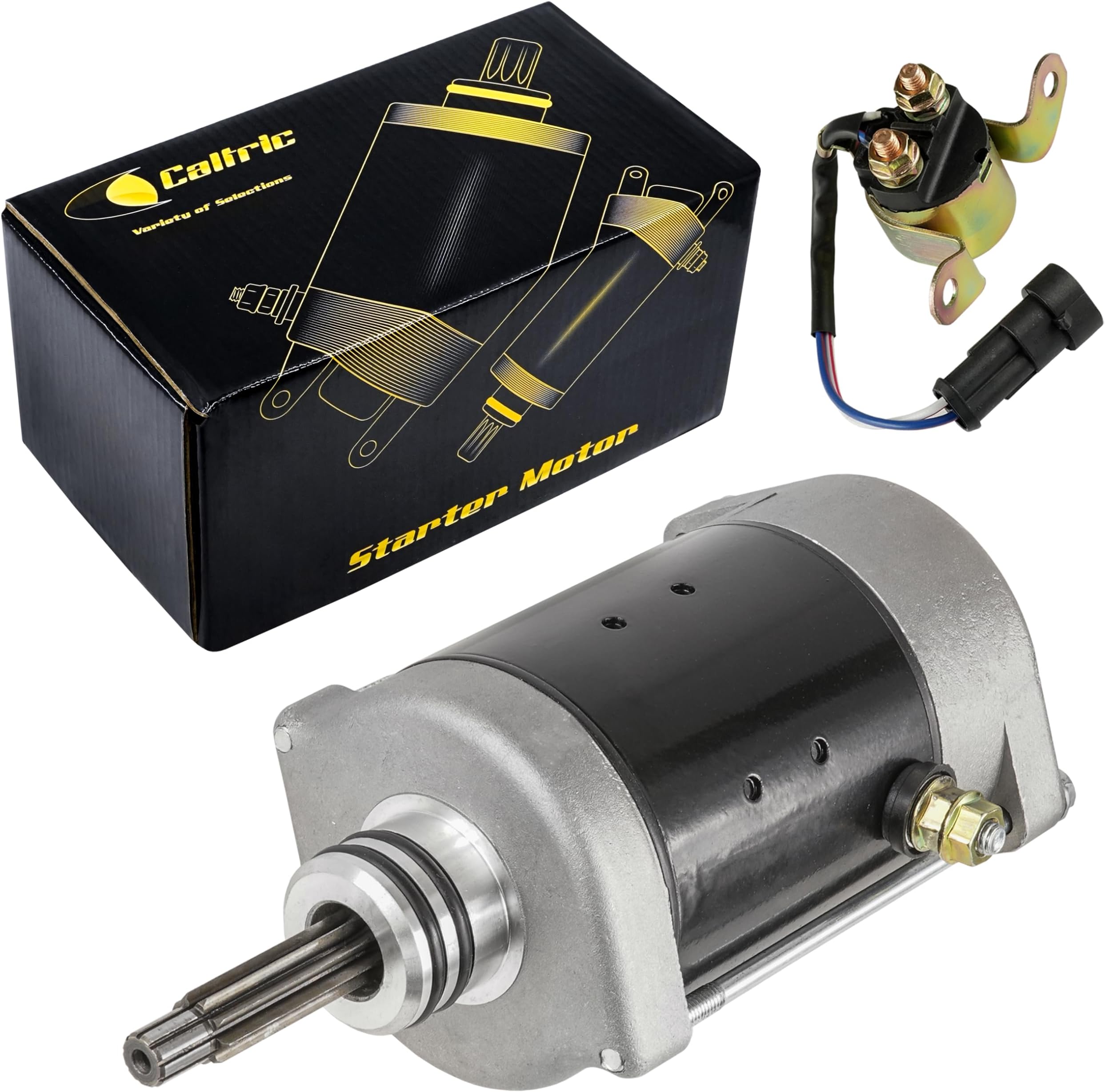 Caltric Starter and Relay Solenoid Compatible with Polaris RZR XP 1000 / RZR XP 4 1000 2014 2015 2016
