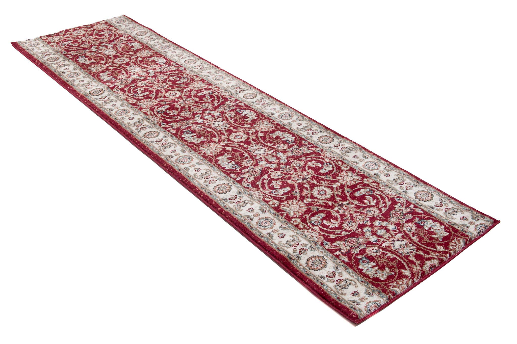 Carpeto Tapis de Couloir Couloir 70x500cm Rouge Classique Traditionnel Doux