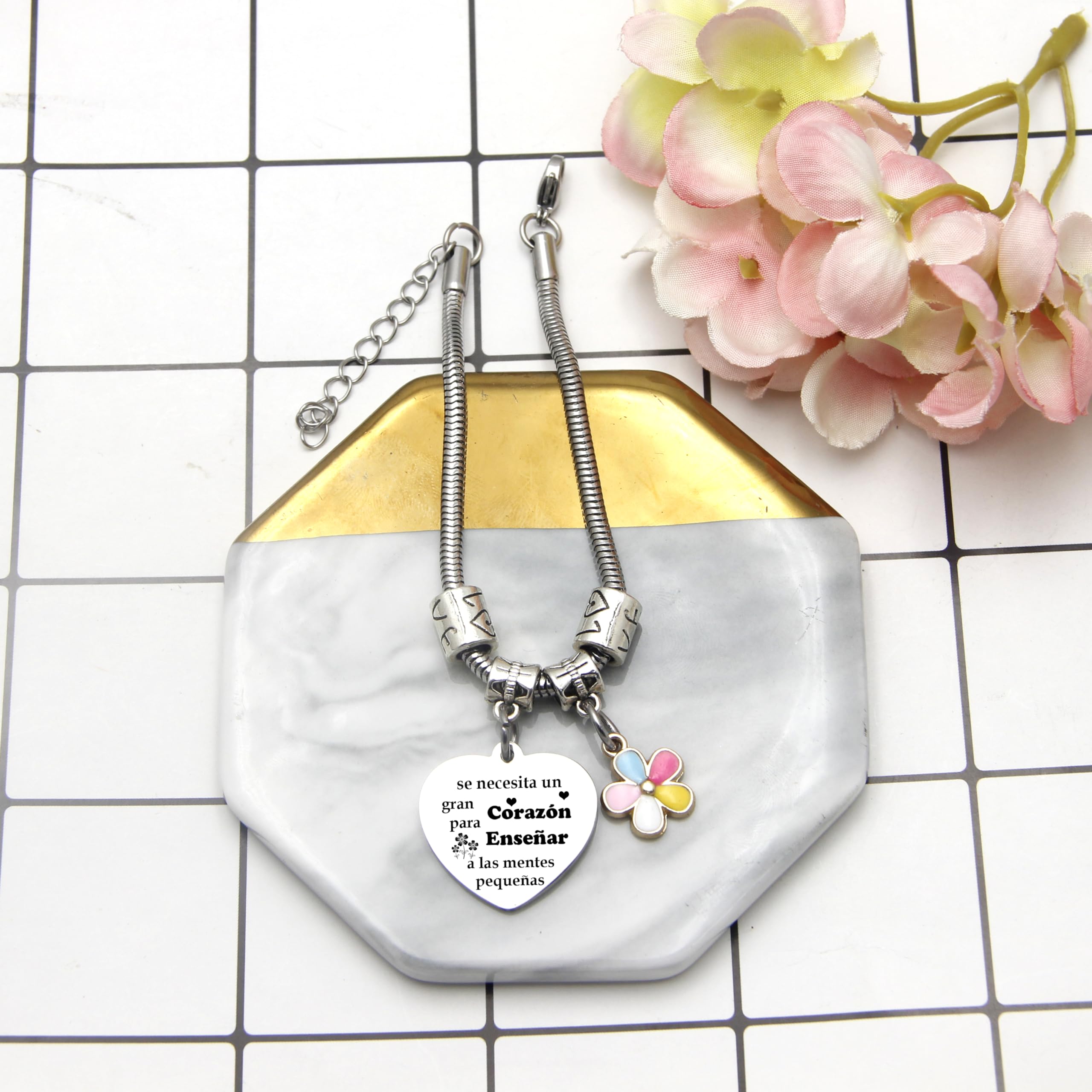 Pulsera Maestro Profesora Regalo Graduación Cumpleaños