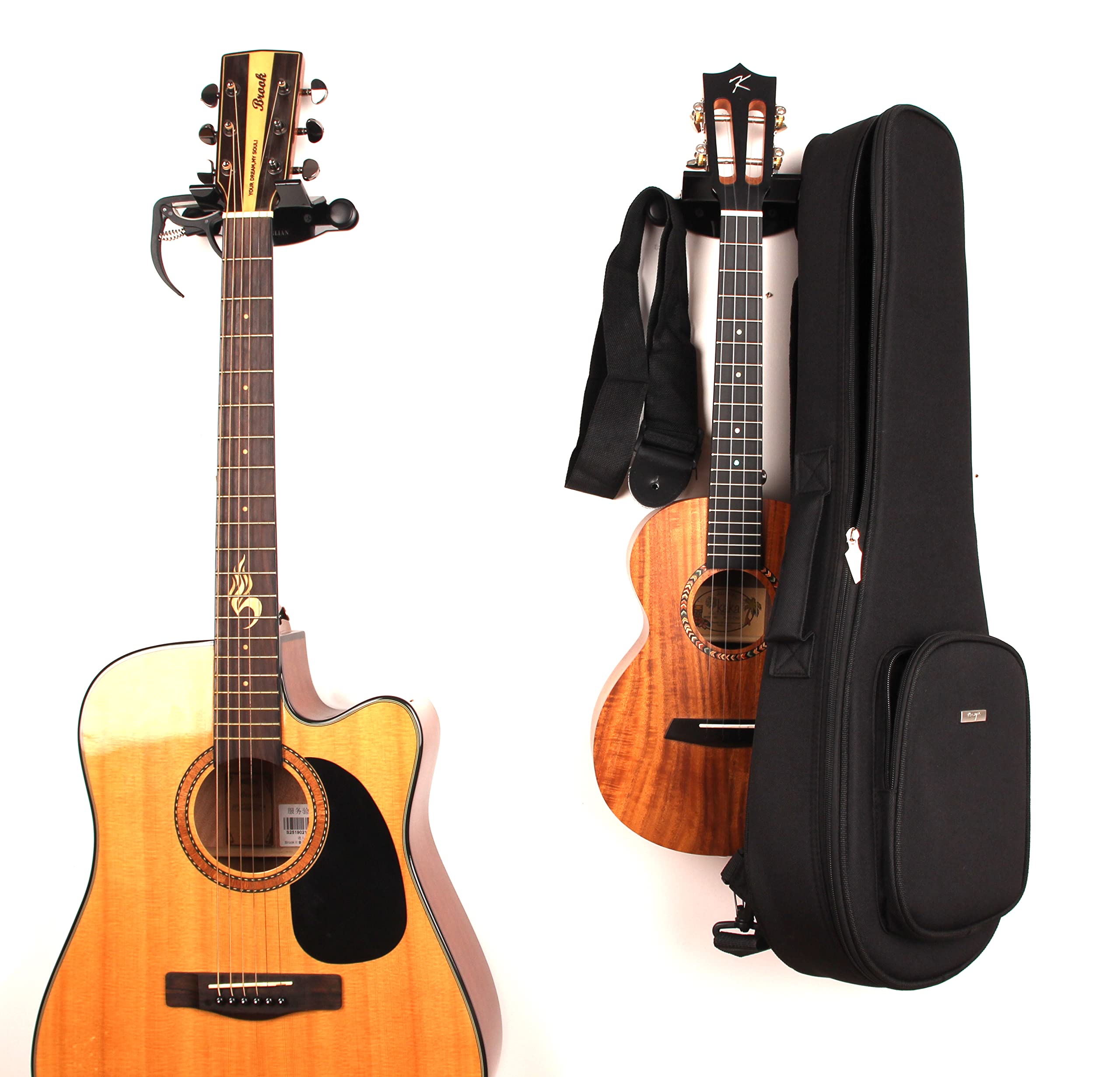 1 Gancho Para Colgar Guitarra, Acrílico Transparente, Para Violín, Soporte De Montaje En Pared Con Tornillo Para Guitarra Acústica Eléctrica, Accesorio De Ukelele