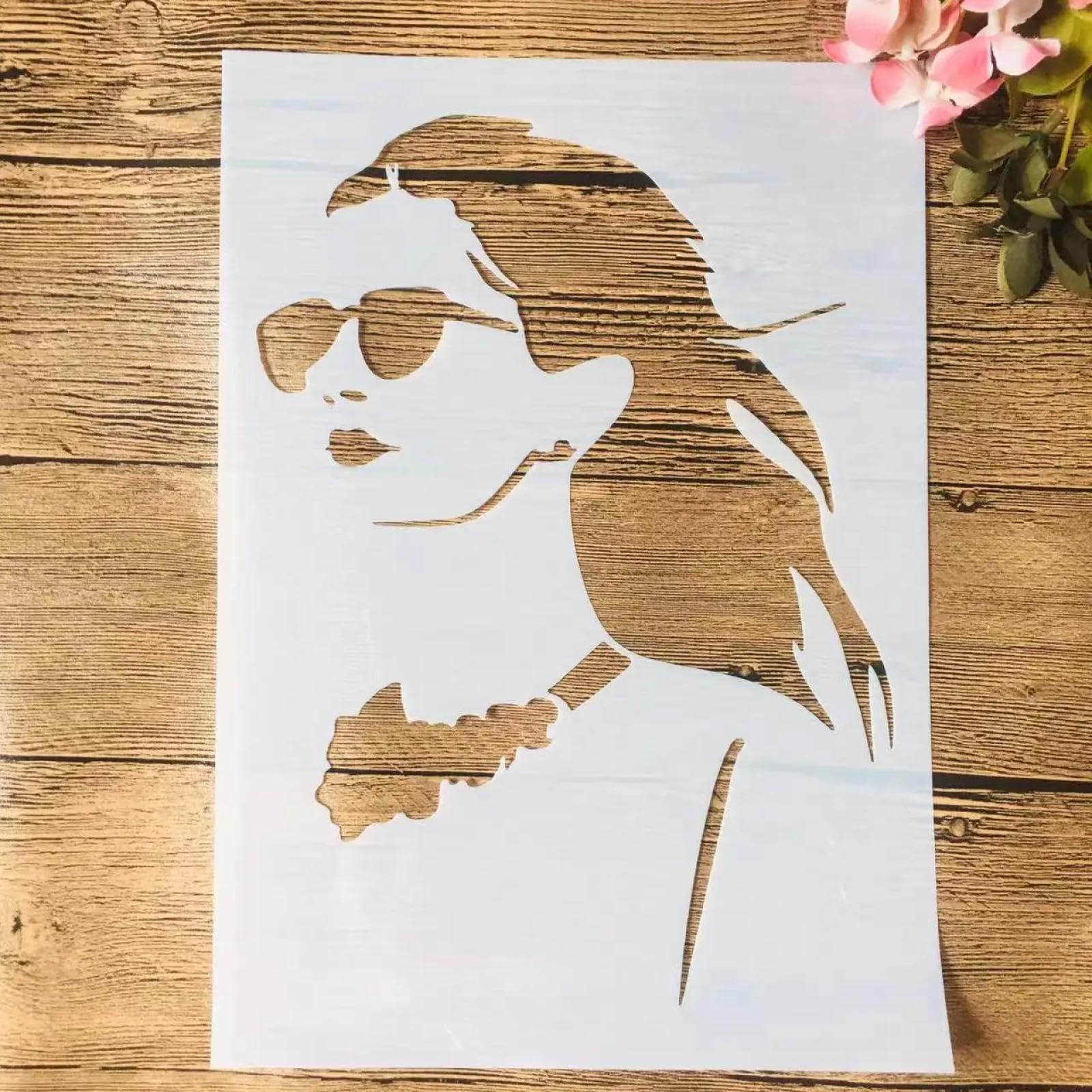 Pochoir peinture bois A4 pour décorer vos meubles et vos murs