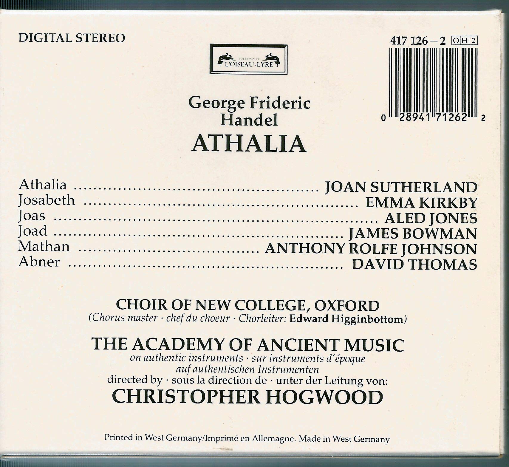 Handel: Athalia