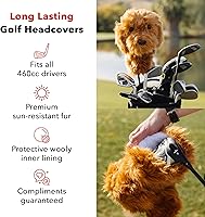 Vista 5 de Daphne's Headcovers Doodle Driver Headcover Fundas de cabeza premium Divertidas fundas para palos de golf Protección elegante para tus palos