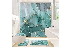 Stunning Turquoise Marble Bathroom Set with Complete Accessories