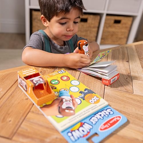 Miniatura 11 de Melissa & Doug Sticker Wow! Bloc de actividades de 24 páginas y sello de calcomanías, 300 calcomanías, artes y manualidades, juguete coleccionable