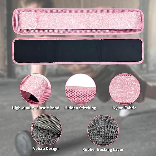 Miniatura 4 de Cinturón de empuje de cadera Entrenador de glúteos resistente y seguro con acolchado adicional de goma antideslizante para mancuernas, pesas rusas