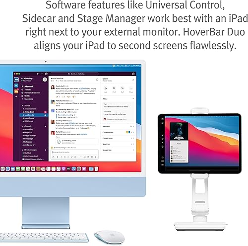 Miniatura 8 de Twelve South HoverBar Duo - Soporte para iPad (2. generación), soporte ajustable para tableta para escritorio con base pesada y accesorio de