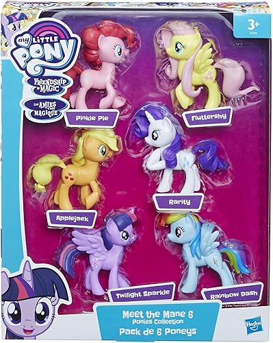 Miniatura 2 de My Little Pony Friendship is Magic Toy Meet The Mane 6 Collection Set – 6 figuras de poni incluyendo Twilight Sparkle, niños a partir de 3 años