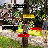 Vista 4 de Sistema de sensor inalámbrico de alarma de entrada solar y sensor de entrada Sistema de alerta de seguridad resistente a la intemperie Sensor