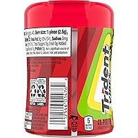 Vista 12 de Trident Vibes SOUR PATCH KIDS Redberry - Goma de mascar sin azúcar, botella de 40 piezas