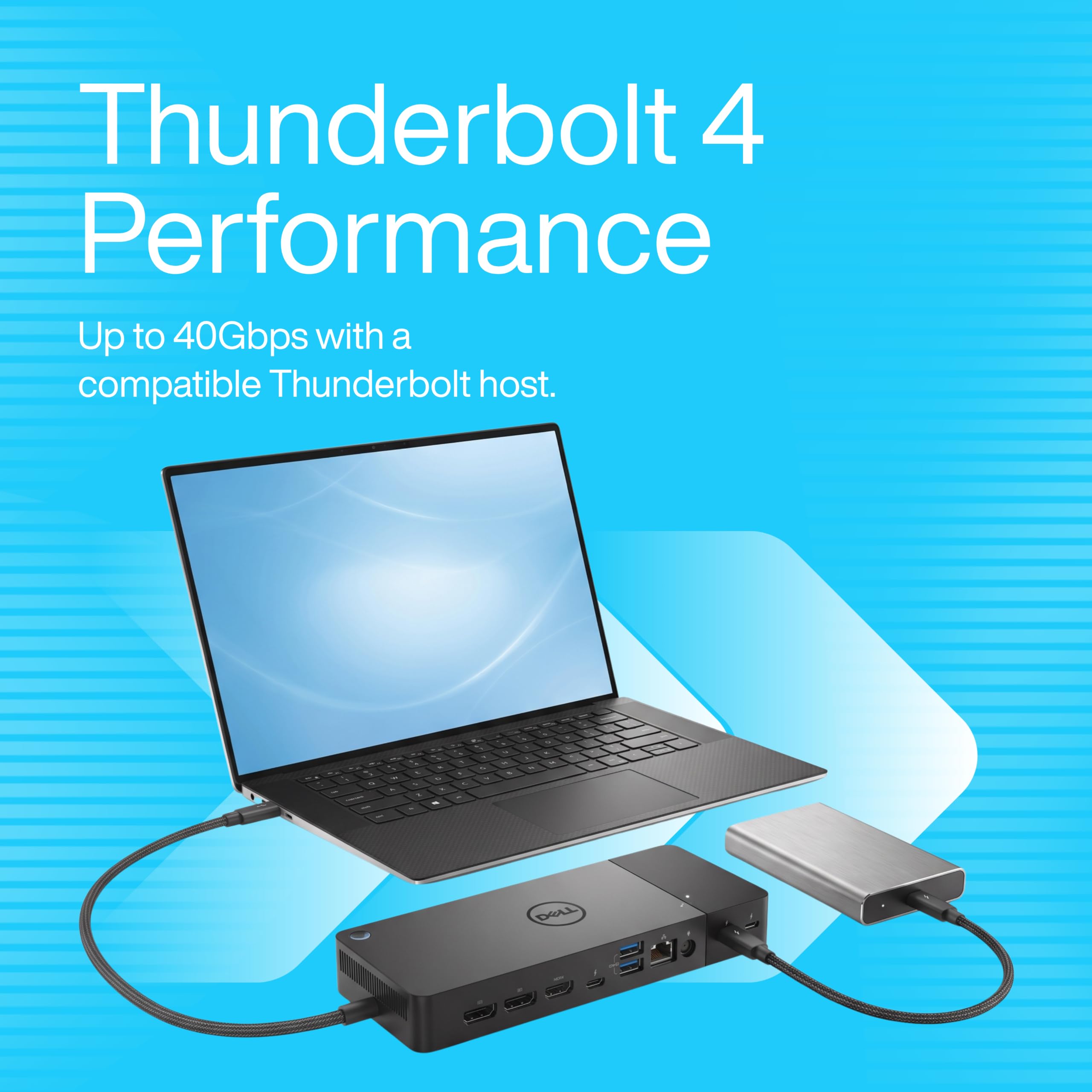 Amazon.co.jp: WD22TB4 Dell Thunderbolt 4 ドック、40Gbps ドッキング