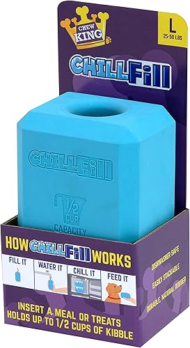 Miniatura 1 de Chew King Juguete de alta calidad para perros, grande, extremadamente duradero, colección de juguetes rellenables de goma natural, alimentación