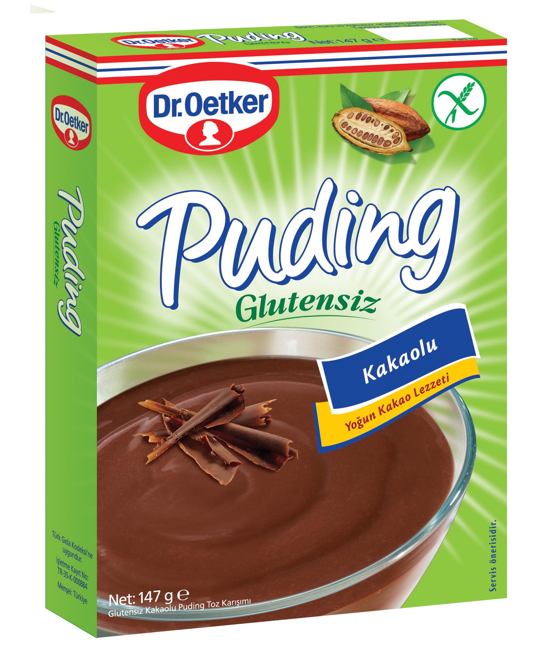 Dr. Oetker Glutensiz Puding Kakaolu 147 Gr