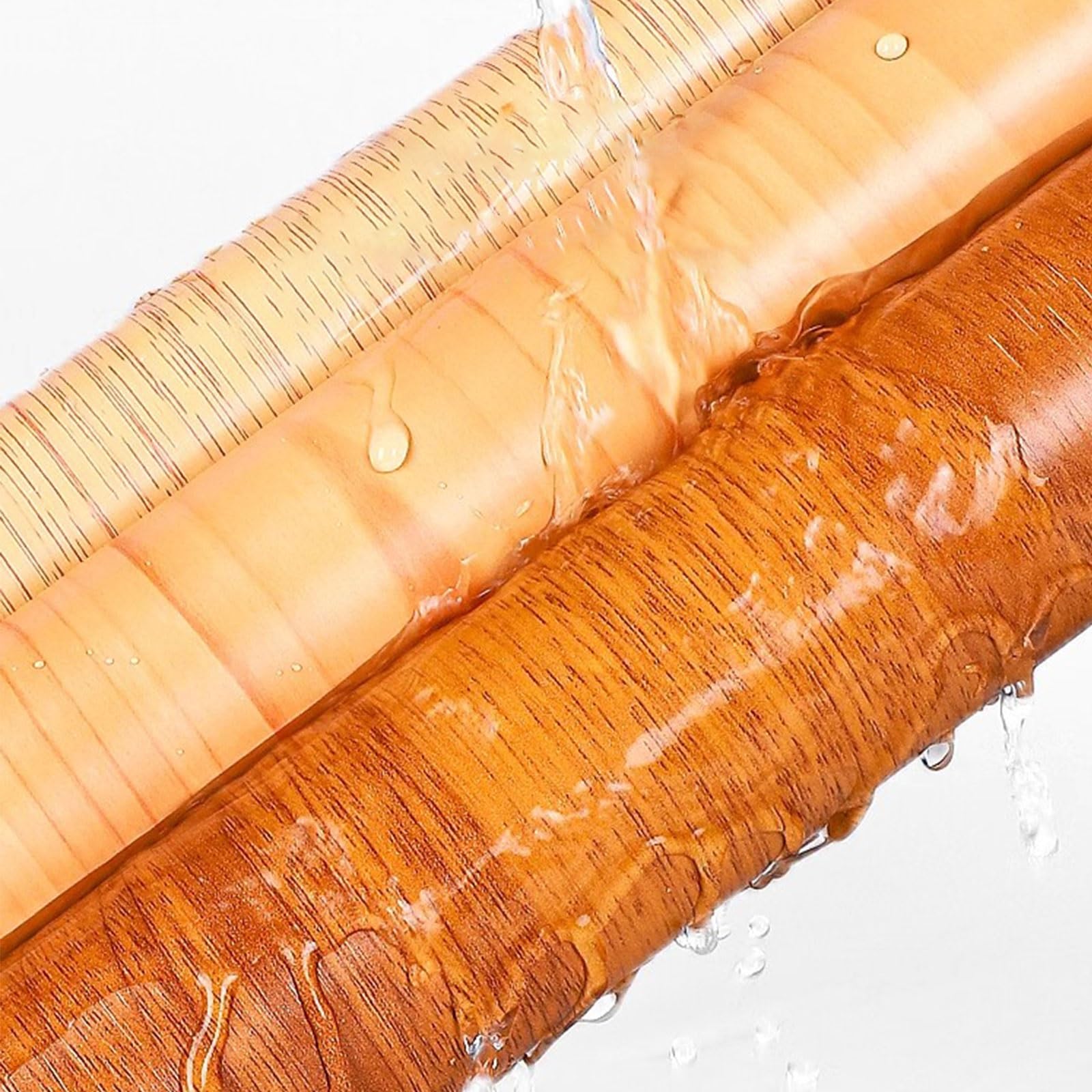 Samoprzylepna tapeta imitująca drewno Samoprzylepna folia PVC o wyglądzie drewna do blatów kuchennych, łazienkowych, wielu rozmiarów(Wählen 5,90 x 300 cm)