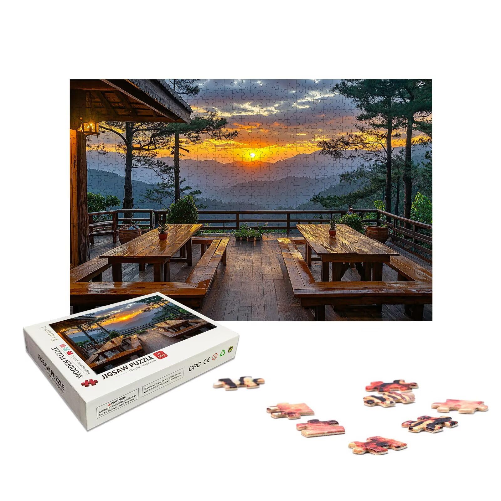 Puzzle Personalizzato con Foto, 5000 Pezzi Puzzle Personalizzato Legno, Foto Personalizzata Idea Regalo di Alta Qualità con Scatola Regalo, Regali per Festa della Mamma, Anniversario e Natale, X-426