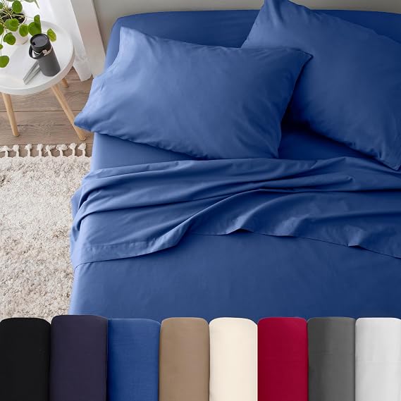 Martex 225 Thread Count 2 Pack Standard Pillow Cases, Blue