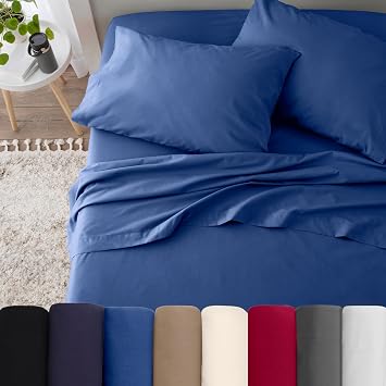 Martex 225 Thread Count 2 Pack Standard Pillow Cases, Blue