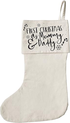 Miniatura 4 de The Cotton & Canvas Co. calcetín de Navidad para regalos, bolsa de regalo y decoraciones navideñas