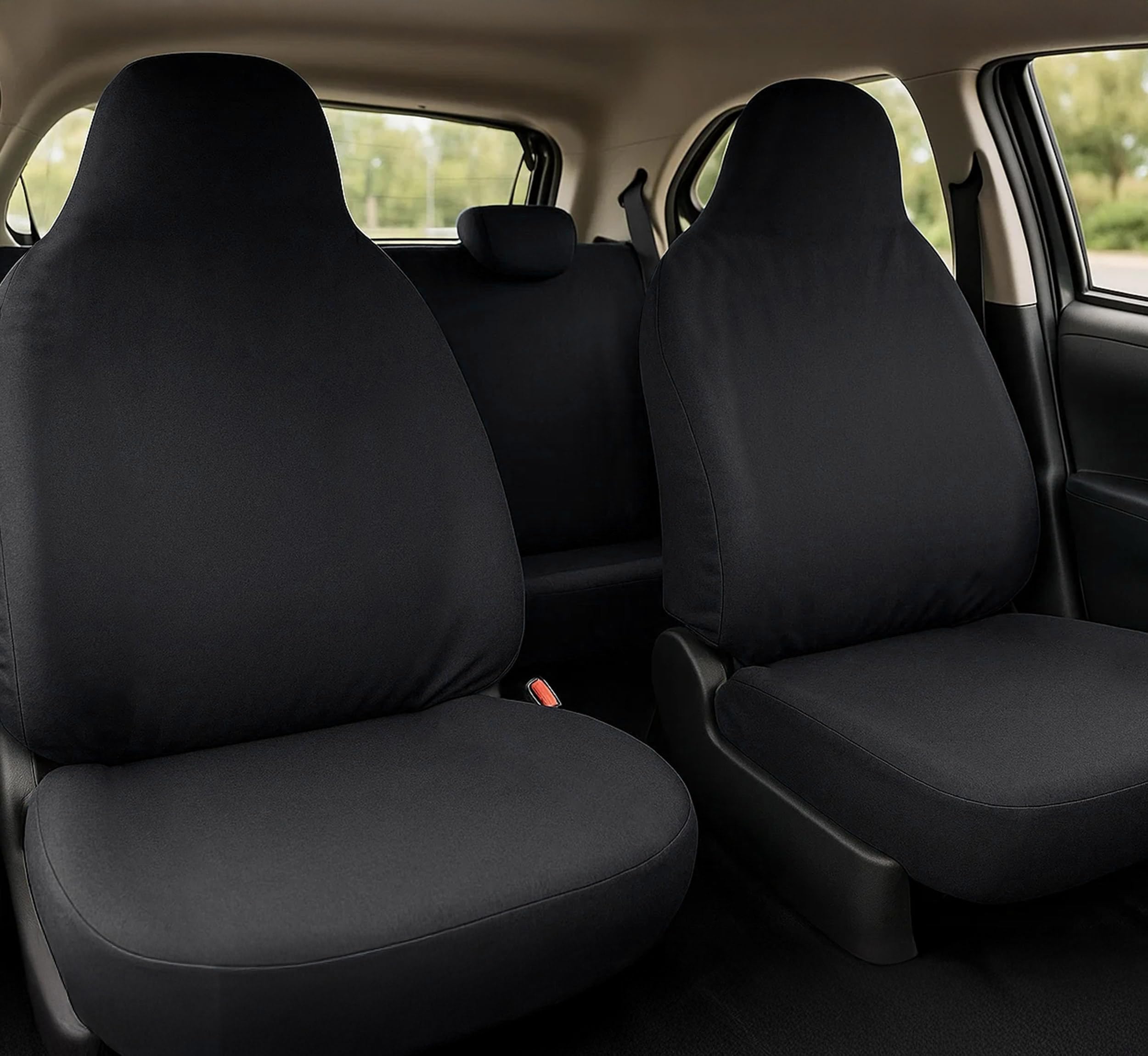 Auto Accessori Lupex - Coprisedili Auto Compatibili per Smart ForFour seconda serie, colore nero, Made in Italy, poggiatesta incluso, Set Copri sedili Anteriori e Posteriori