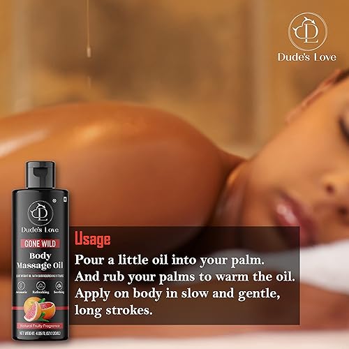 Miniatura 6 de Orgánico - Aceite de masaje corporal totalmente comestible de pomelo, refrescante, calmante, sin manchas y no pegajoso, con aceite de coco