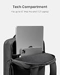 Sac à dos pour ordinateur portable tomtoc, sac pour ordinateur portable de 15,6-16 po pour hommes et femmes, sac à dos d'ordinateur quotidien de 24L pour MacBook Pro M4 de 16'', sac à dos pour le travail, le trajet, les affaires, l'université, le week-end