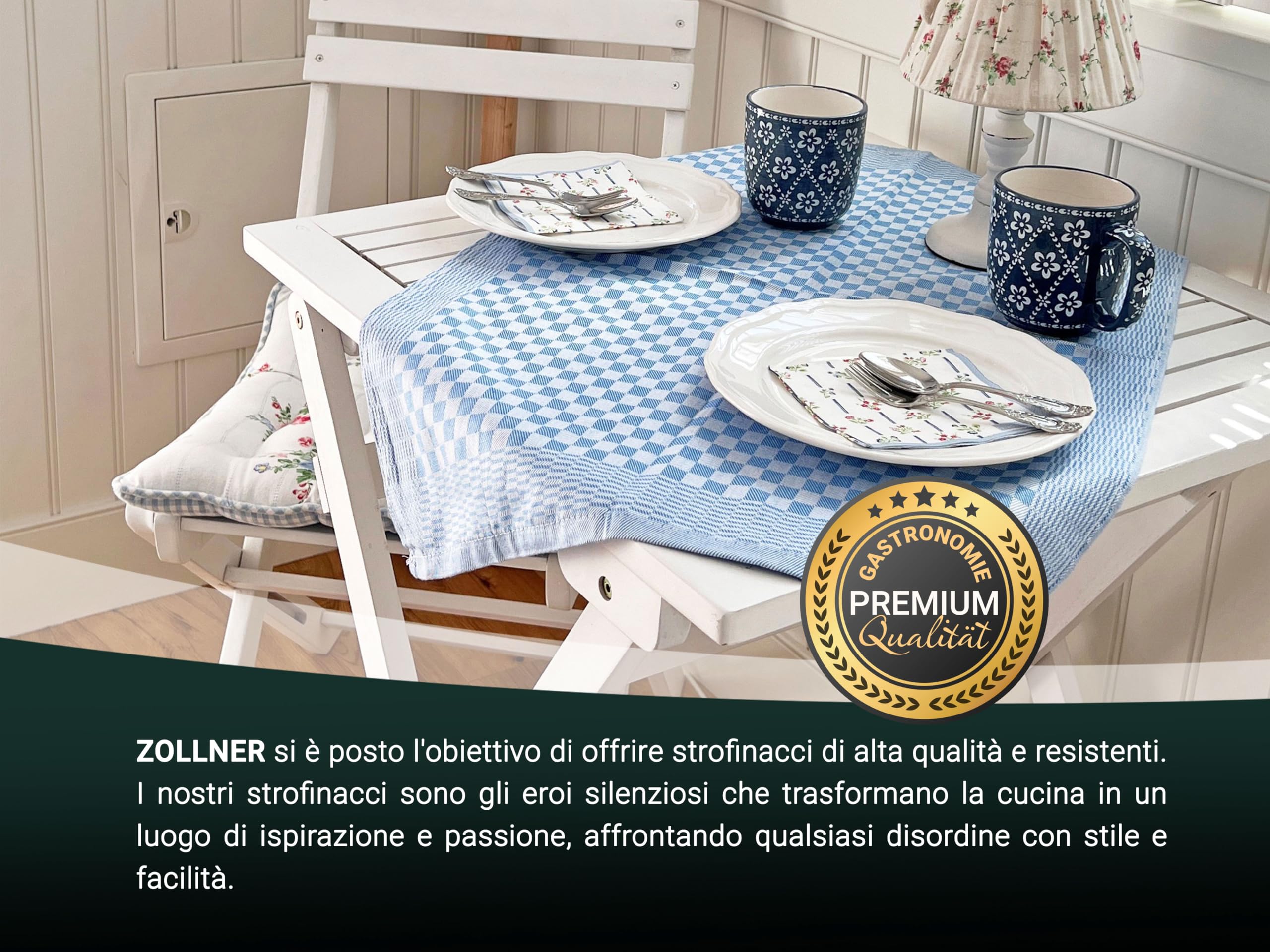 Moosfor - Strofinacci da cucina in 100% cotone, altamente assorbenti e morbidi, accessori da cucina a rapida