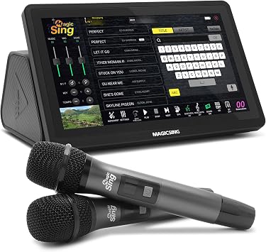 Magic Sing 2026 New All-in-One Magicsing Karaoke ATK1000 Vietnamese + English Wireless Mic, Free Song Updates, No App Required