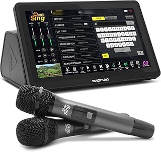 Magic Sing 2025 New All-in-One Magicsing Karaoke ATK1000 Tagalog + English – Wireless Mic, Free Song Updates, No App Required
